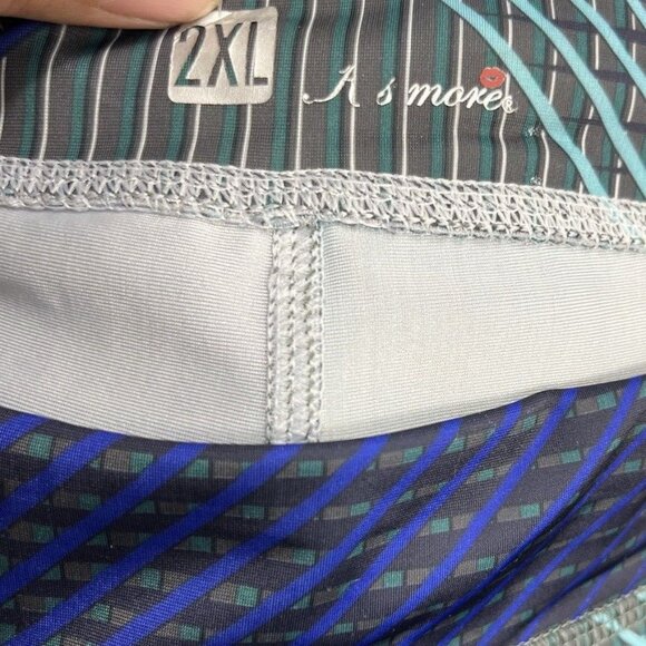 K’s More Leggings Womens Multicolor Striped Size 2XL - Picture 8 of 14